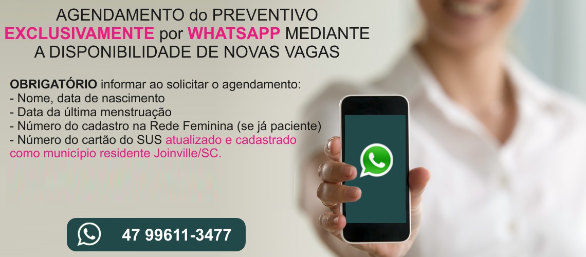 Horário de Atendimento da rede feminina de Joinville