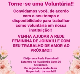 Voluntariado Rede Feminina Joinville